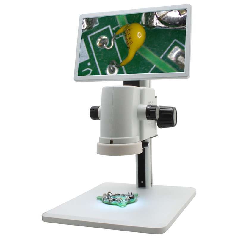 MicroVue Digital Microscope with Built-In HD Monitor (17x-110x)